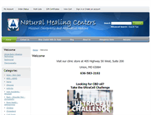 Tablet Screenshot of naturalhealingcenters.com